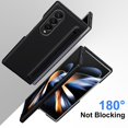 thumbnail image 2 of Dteck for Samsung Galaxy Z Fold 3 Case with Tempered Glass Screen Protector, Durable Hard Rugged Case with S Pen Holder + Free Stylus for Galaxy Z Fold 3,Black, 2 of 7
