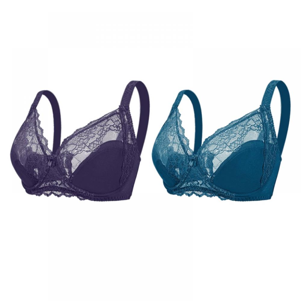 Lace Bra for Women with Support Push up Seamless Bralette Push Up