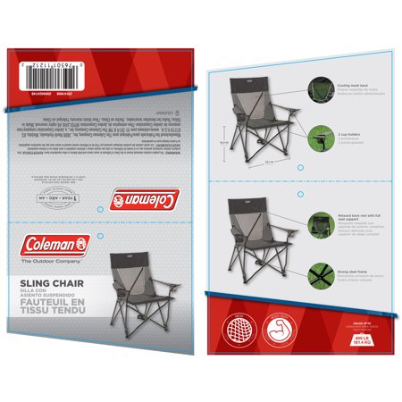 Coleman Ultimate Comfort Sling Chair Gray Walmart Com