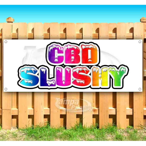 CBD Slushy 13 oz Vinyl Banner With Metal Grommets