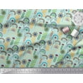 thumbnail image 3 of Soimoi Rayon Fabric Leaves & Floral Clip Art Print Fabric by The Yard 42 Inch Wide, 3 of 3
