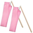 thumbnail image 2 of 2Pcs Pink Satin Gymnastics Ribbon for Ribbon Dancing 11.6x2.4x0.4in, 2 of 8