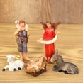thumbnail image 3 of DYIOO 3.5" Indoor Nativity Manger Set, 11Pcs Christmas Figurine Set for Scene Holiday Family Gift Religious Decorations, 3 of 12