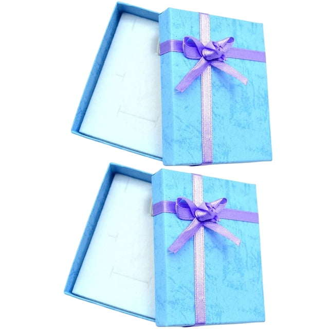Caja de almacenamiento de anillo con colgante de joyería para mujer, organizador de moda, soporte de exhibición de regalo, accesorios para Ropa, zapatos y accesorios Miscelánea Azul 7*9*2.8 CM Sonducket AP015415-02