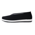 thumbnail image 6 of OOOUM Canvas Slip On Shoes For Women Men Comfortable Lightweight Breathable Casual Flats Non Slip Flexible Daily Walking Shoes Black US:9, 6 of 8