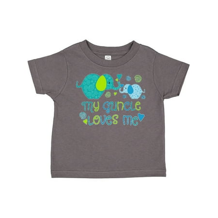 

Inktastic My Guncle Loves Me- cute elephants Gift Toddler Boy or Toddler Girl T-Shirt