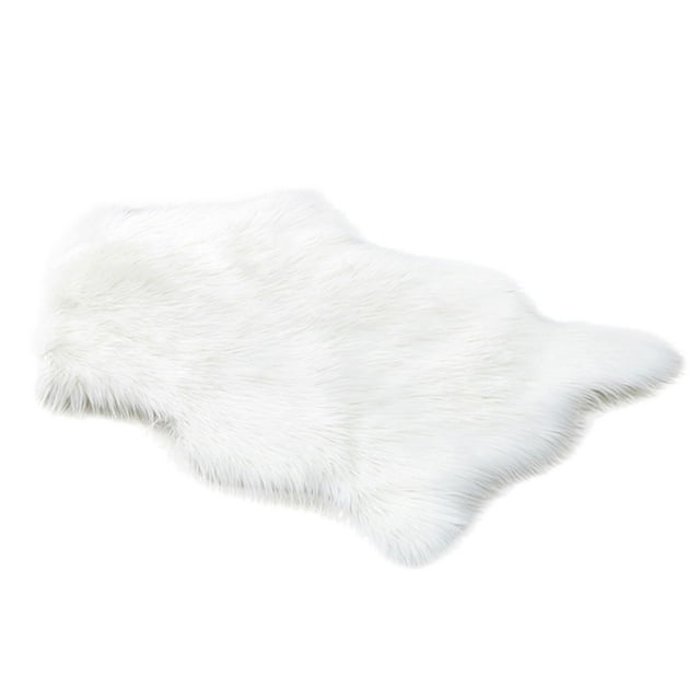 Sheepskin Area Rug Soft Fuzzy Shag Carpet Machine Washable Nursery Throw Rug for Living Room Bedroom Kids Room