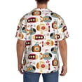 thumbnail image 3 of Sikiie Submarines Men's Wrinkle Free Untucked Cuban Shirt Business Casual Button Down Shirts Short Sleeve ShirtX-Large, 3 of 5