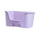 thumbnail image 4 of Cajas de arena para gatos de lados altos Inodoro abierto para gatos Recipiente grande para arena para gatos para interiores Violeta sin rueda, 4 of 8