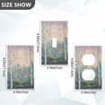 thumbnail image 7 of Yayeee Blank Wall Plate Cover 1-Gang 4.5"x2.7" Home Unused Decorative Outlet, Night Deer, 7 of 7