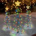 thumbnail image 4 of Cadena de luz navideña con energía solar Luz de hadas navideña colorida con 3 modos de iluminación Luz LED con forma de árbol brillante para jardín, patio, decoración del hogar Muyoka Hogar, 4 of 6