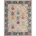 thumbnail image 3 of Transitional 5x8 Area Rug (5'3'' x 7'3'') Oriental Navy, Pink Living Room Easy to Clean, 3 of 9