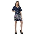thumbnail image 3 of Moomaya Robes d'Anniversaire Femmes Robe de Travail Imprimée Femmes Bureau Robes à Col en V, 3 of 6