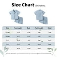 thumbnail image 2 of GYRATEDREAM Toddler Boy Shorts Set Boy Cotton Linen Short Sleeve Button Down T-Shirt Tops and Shorts Set Summer Outfit Set for 2-3Y Blue, 2 of 9
