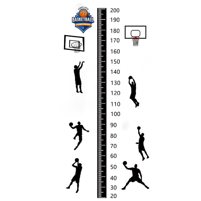 Pegatinas De Pared Baloncesto Para Medir La Altura De Un Niño De