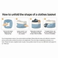 thumbnail image 3 of 75L Large Blanket Basket（25"x16"）,Large Blanket Basket for Organizing, Dog Toy Bin,baby laundry basket,Cotton Rope Blanket Basket for Living Room, Laundry, Nursery, Pillows (White and Brown), 3 of 11