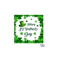 thumbnail image 2 of FcBaudy Home Decor, Room Decor, Wall Decor St. Patrick's Clovers-themed Party Decoration Paper Plates Tissues And Cups Paper Tableware, 2 of 6