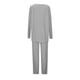 thumbnail image 4 of Conjunto de 2 piezas para mujer: jersey oversize con cuello en V y pantalones anchos, conjunto de ropa de estar por casa suave y elástico para otoño/invierno, 4 of 6
