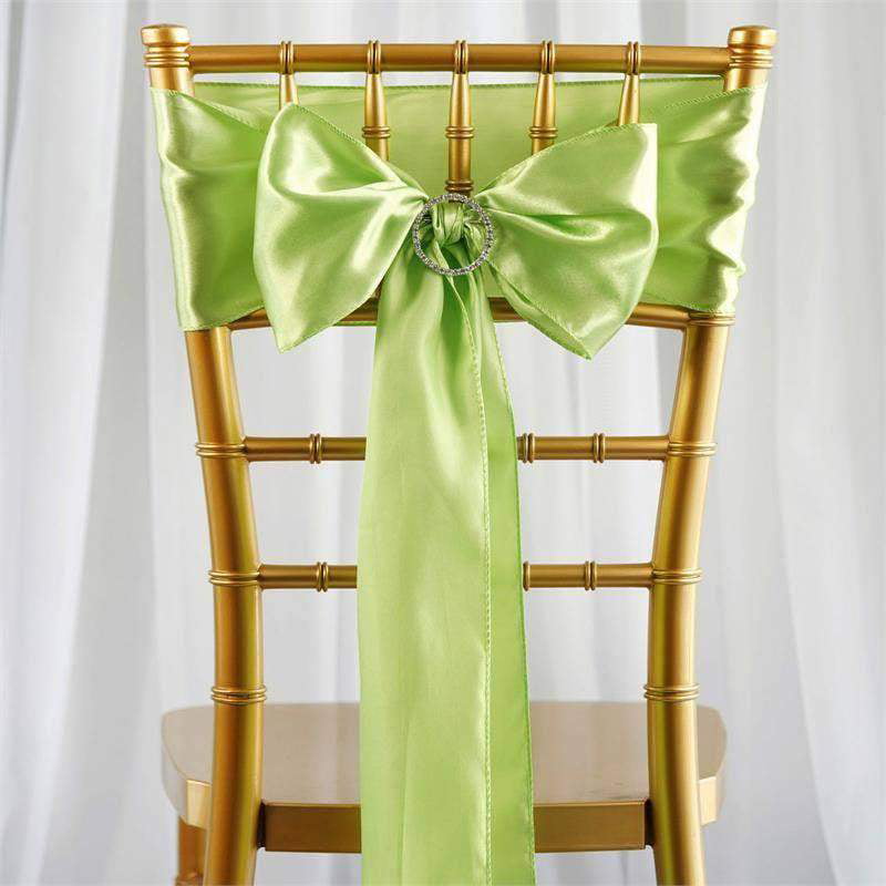 25pcs Organza Chair Cover Sashes Wide Bow Wedding Party Banquet Decor 24 Colors 
