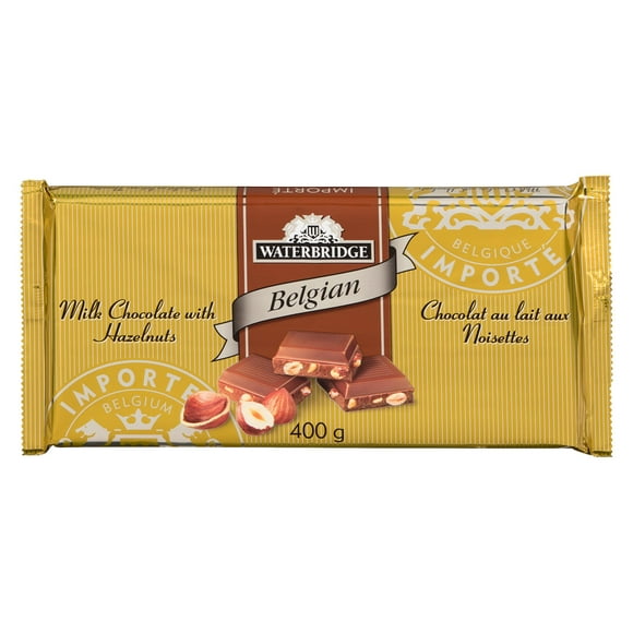 Waterbridge Milk Chocolate with Hazelnuts, 400 g