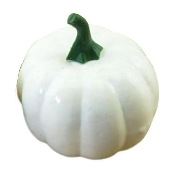 White Foam Artificial Pumpkins - Fall Halloween Thanksgiving Decor, Diy Crafts Centerpiece for Home Garden Fireplace Festive Accent