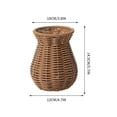thumbnail image 2 of Handmade Woven Vase, Decorative Flower Pot for Living Room Shelf Cabinet Display, Ideal for Dry and Fresh Flower Arrangements and Photography Prop Gift, 2 of 5
