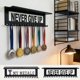 thumbnail image 1 of Estante De Almacenamiento De Hierro Soporte de pared de hierro negro para colgar medallas y trofeos (1 pieza) Rkxzt, 1 of 7