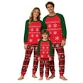 thumbnail image 6 of Uaswgudfs Christmas Family Matching Pajamas Dad’s Set, Snowflake & Plaid Print Long Sleeve Crew Neck Top + Dual Pocket Pants, Festive Holiday Sleepwear for Dad – Walmart Bestseller, 6 of 7