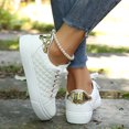thumbnail image 6 of Willtoo Fashion Sneakers for Women Classic Low Top Lace Up Flat Walking Shoes Round Toe Non Slip Casual Shoes, 6 of 6