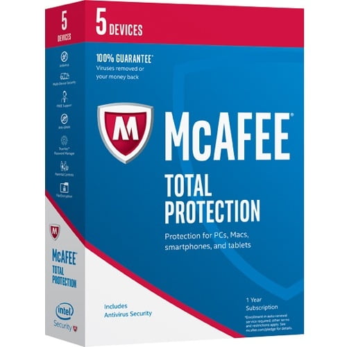 Intel McAfee Total Protection 2017 MTP17EMB5RAA McAfee ...