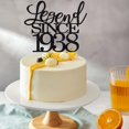 thumbnail image 3 of Migeaks Legend Since 1938 Decoración Para Tarta De 86 Cumpleaños, Decoración Para Tarta De Feliz Cumpleaños, Hombres Y Mujeres Animan A 86 Años, Decoración Para Tarta Hecha A Mano Con Purpurina Negra, 3 of 5