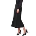 thumbnail image 4 of INSPIRE CHIC Women's Satin Maxi Skirt High Waist Formal A-Lined Evening Cocktail Mermaid Skirts S Black, 4 of 6