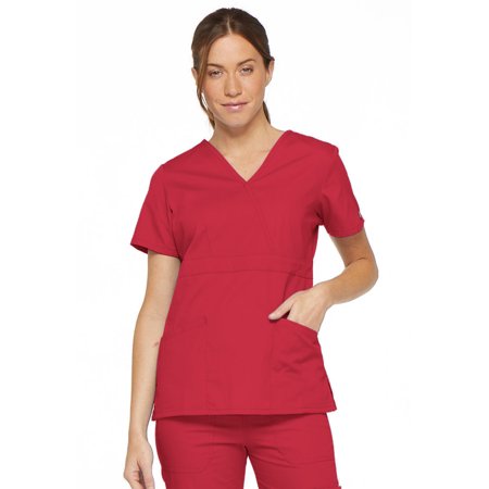 

Dickies EDS Signature Scrubs Top for Women Mock Wrap 86806