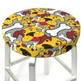 thumbnail image 3 of Lsque Cute Dog Round Bar chair cushion covers Velvet Fabric Premium Comfort Protects from Scratches and Stains for 14-17 Inch Chair- 14 inch, 3 of 7