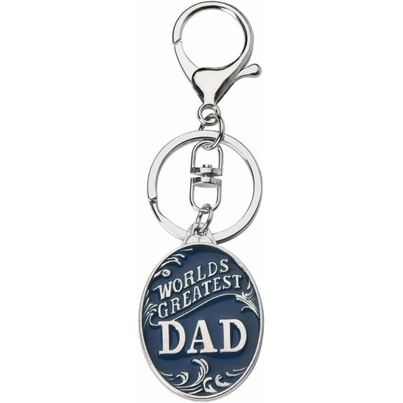 Dad Father's Day Gifts for Men Father World's Greatest Dad Keychain for Dads Birthday Christmas Gifts for Stepdad Stepfather Long Distance Relationship Gift for Daddy I Love You Keyrings Gifts