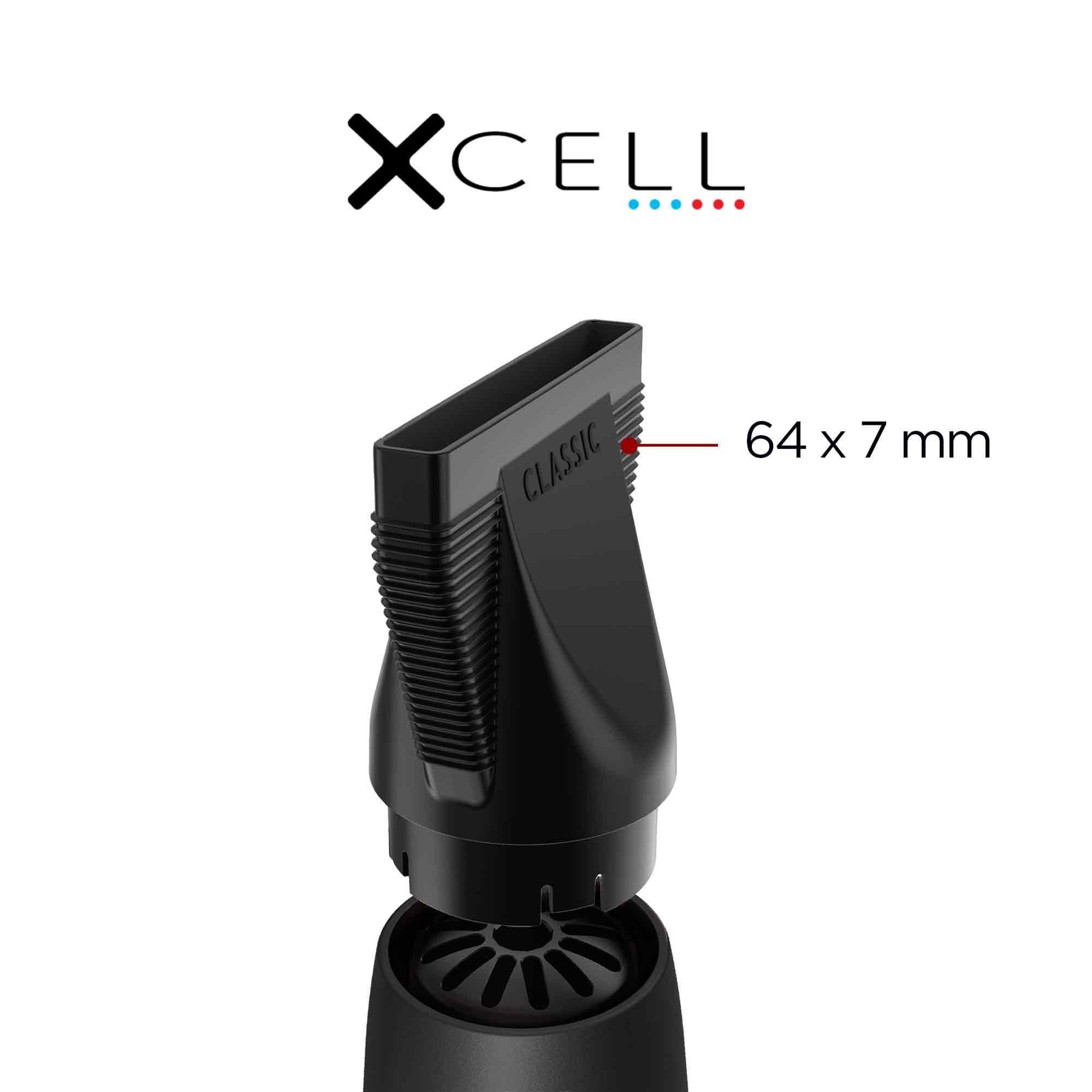 GAMMA+ XCell Professional Ultra-Lightweight Hair Dryer Digital Motor Ionic Technology Whisper Quiet 12 Heat and Speed Settings, Matte Black