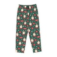 thumbnail image 4 of Balery Santa Claus print Women's Pajama Pants,Ultra Lightweight Pjs,Lounge Pant-Large, 4 of 9