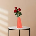 thumbnail image 5 of PATLOLLAV 1 Pcs Plastic Vase, Imitation Glazed Carved Flowers Vase, Unbreakable Centerpieces Flower Arrangement Decorative Vase Entryway Shelf Living Room Table Decor, 5 of 6