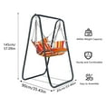 thumbnail image 6 of Thehsnt Heavy-Duty Hammock Chair with Stand - 440lb Capacity for Indoor & Outdoor Use, Steel Frame, 6 of 10