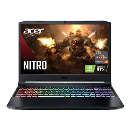 Acer Nitro 5 AN515-45-R9QH Gaming Laptop, AMD Ryzen 9 5900HX (8-Core) | NVIDIA GeForce RTX 3080 Laptop GPU | 15.6" QHD 165Hz 3ms IPS Display | 32GB DDR4 | 1TB NVMe SSD | WiFi 6 | RGB Backlit Keyboard