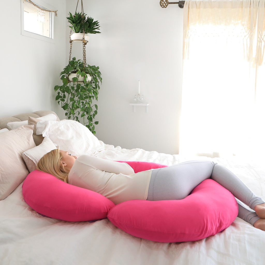 Finders Pharmedoc Pregnancy Pillow With Pink Jersey Cover C