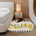 thumbnail image 3 of Yellow Lemons Round Rug 3ft Washable Circle Entryway Rugs Non Slip Summer Watercolor Fruits Plaid Area Rug Indoor Floor Carpet for Bedroom Kitchen Living Room Home Office Dining Room Nursery, 3 of 8