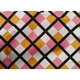 thumbnail image 4 of oneOone Cotton Poplin Medium Pink Fabric Argyle Check Craft Projects Decor Fabric Printed By The Yard 42 Inches Wide, 4 of 4