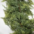 thumbnail image 5 of 6FT Christmas Cedar Garland with 33 Pine Branches, Christmas Artificial Faux Norfolk Pine Garland Artificial Greenery for Fireplace, Table, Mantle, Wall, Indoor, Outdoor,Home Decorations, 5 of 7