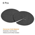thumbnail image 3 of Uxcell 5.39" Round Nonwoven Tree Mulch Ring Mat Cover Plant, Black 6 Pack, 3 of 5