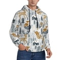 thumbnail image 2 of Salouo Winter Forest Animals Pattern Men's Fall Hoodie Sweatshirt,Sport Hoodie with Pockets for Men Pullover Casual Hooded Sweatshirt-XX-Large, 2 of 7