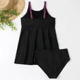 thumbnail image 5 of Maillots de Bain pour Femmes Grande Taille, Robe de Bain Tankini pour Femmes avec Shorty, Deux Pièces, Maillot de Bain à Col en V, Robes Mini Fluides pour Femmes P-3TG, Maillots de Bain Femme en Liquidation, 5 of 5