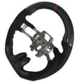 thumbnail image 7 of Ikon Motorsports Compatible with 15-17 Mustang V3 Style Steering Wheel CF with Alcantara Red Ring, 7 of 7