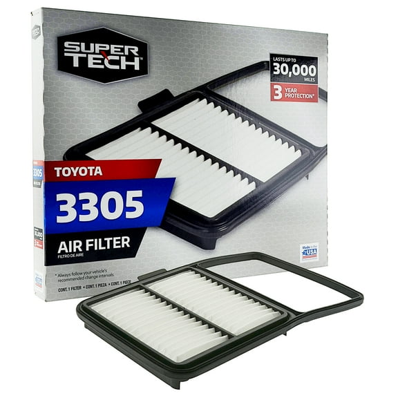 Super Tech 3305 Engine Air Filter, Replacement Filter for Toyota Fits select: 2004-2009 TOYOTA PRIUS