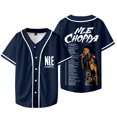 thumbnail image 5 of Veste de Baseball Logo NLE Choppa Rappeur 2024 Tournée Merch T-Shirts Femmes Hommes Mode Décontractée Tee HipHop, TTTG, style 5, 5 of 5